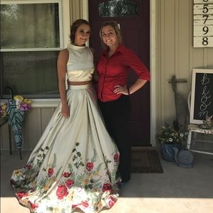 Sherri Hill two piece prom dress